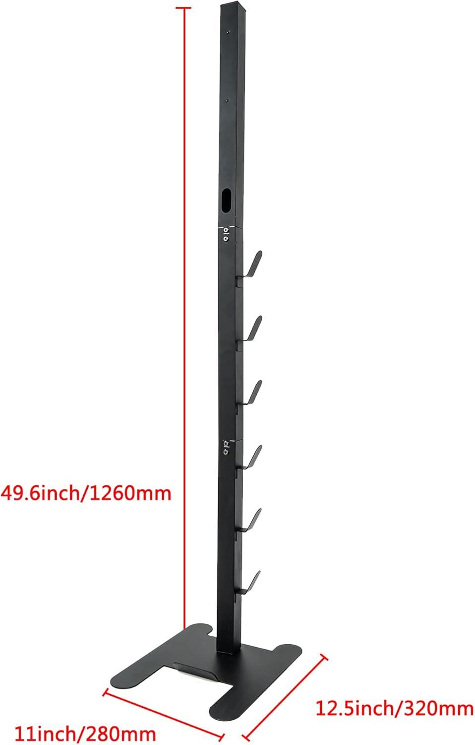 EZ SPARES Storage Stand Docking Station Holder,Compatible with Dyson V15 V11 V10 V8 V7 V6 Cordless Vacuum Cleaners Accessories,Stable Metal Bracket Organizer Rack(Black,6 Hooks)