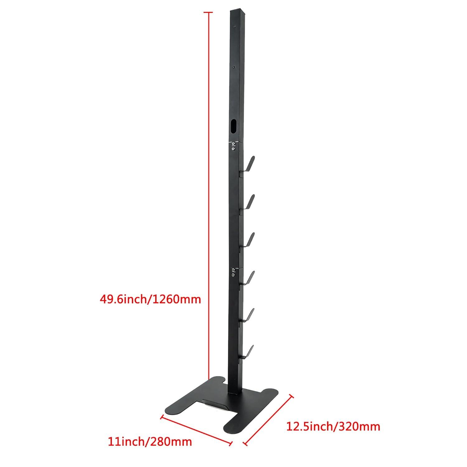 EZ SPARES Storage Stand Docking Station Holder,Compatible with Dyson V15 V11 V10 V8 V7 V6 Cordless Vacuum Cleaners Accessories,Stable Metal Bracket Organizer Rack(Black,6 Hooks)