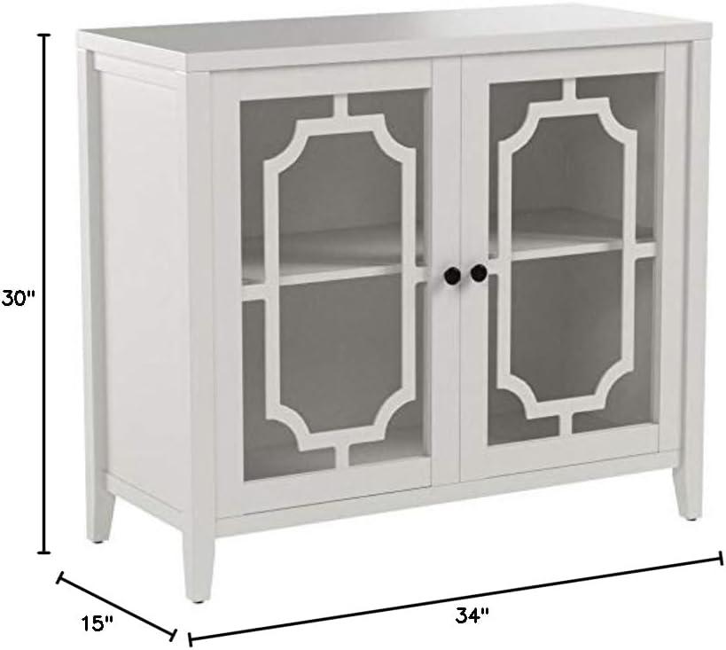 Acme Furniture Ceara Decorative Storage Cabinet White Finish