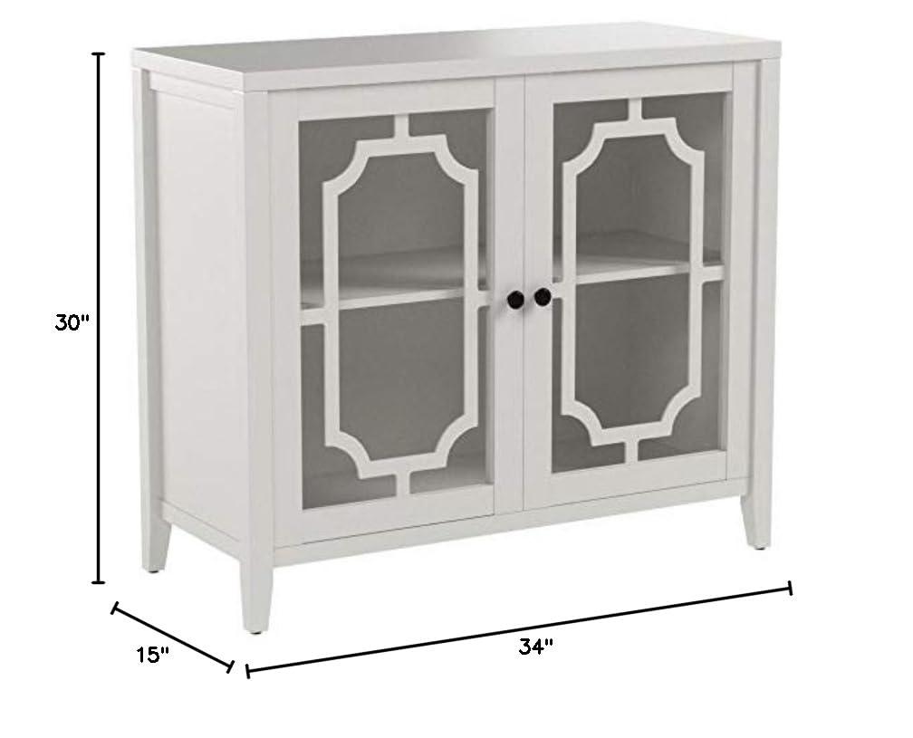 Acme Furniture Ceara Decorative Storage Cabinet White Finish