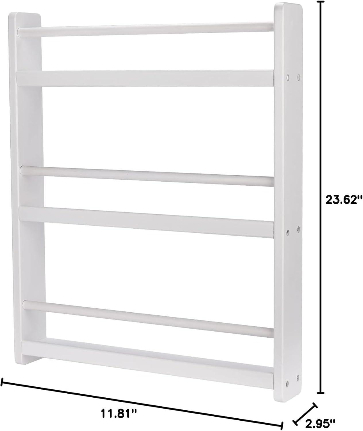 CHILDLIKE BEHAVIOR Bookshelf Organizer for Kids - White 3 Tier