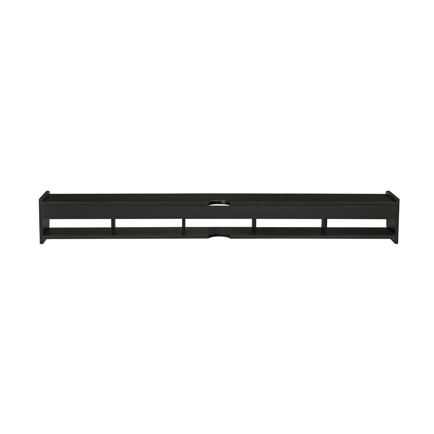 Walker Edison Minimalist Floating TV Stand for TVs up to 70”, Solid Black