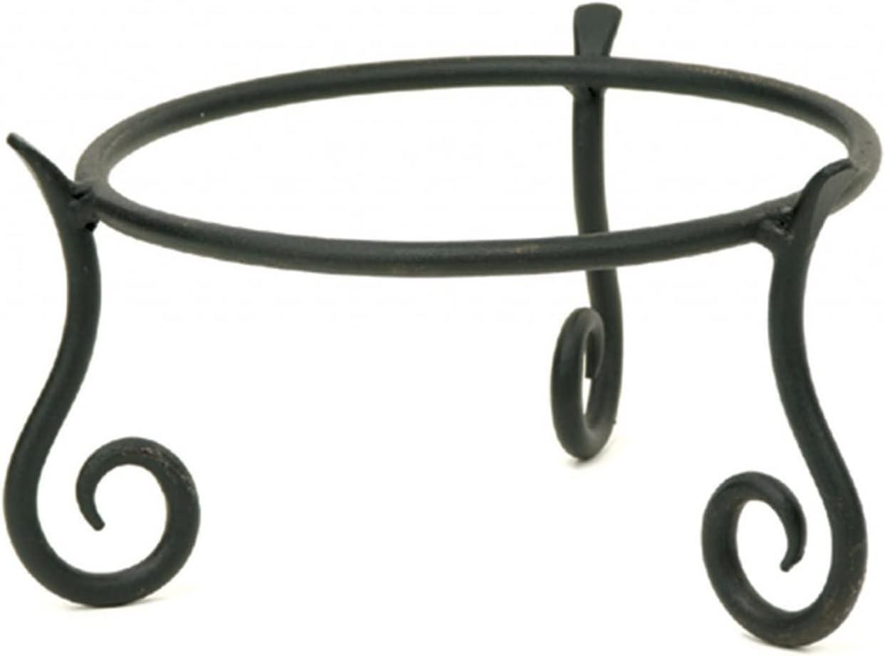 Black Wrought Iron 9.5" Short Plant Stand