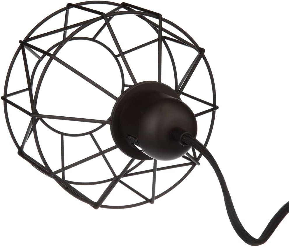 Bronze Geometric Cage Swag Pendant Light 9.75"