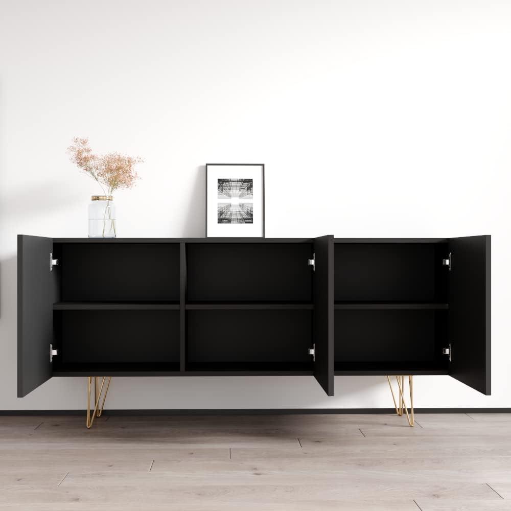 Giza 3D 63" Sideboard - Black