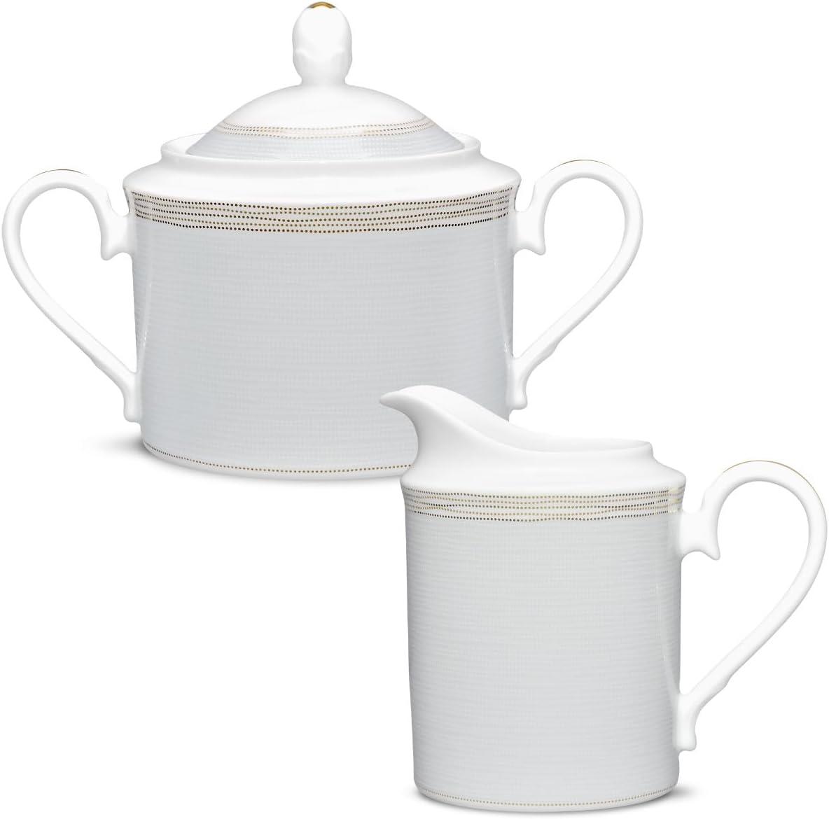 Noritake Linen Road Sugar and Creamer Set