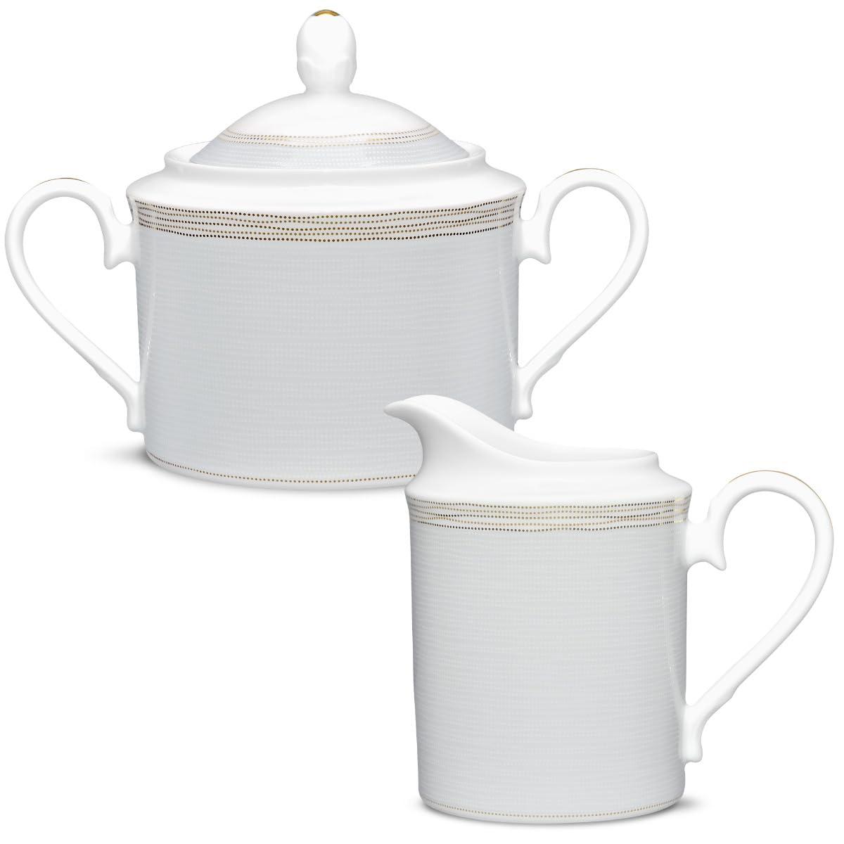 Noritake Linen Road Sugar and Creamer Set