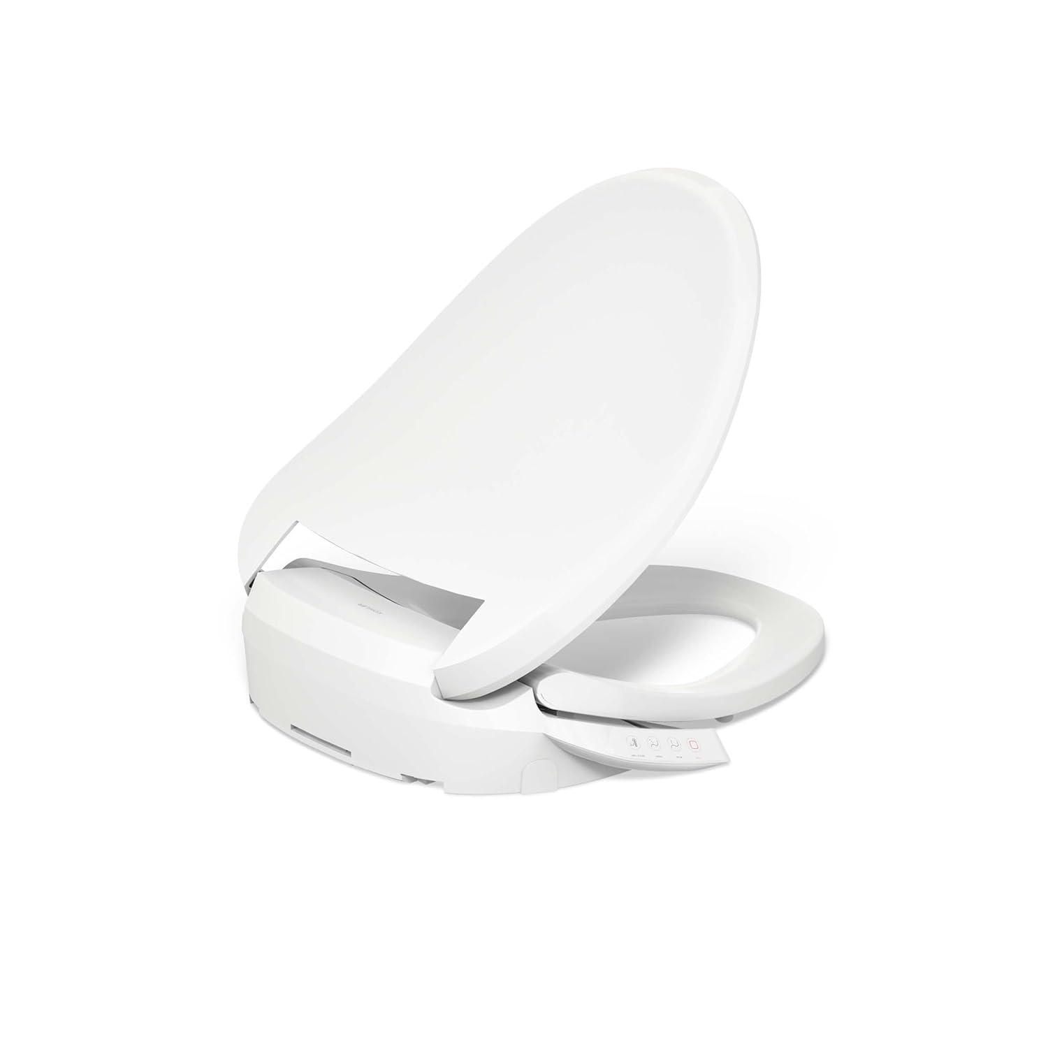 PureWash E545 Elongated Heated Bidet Toilet Seat, Electric Bidets for Existing Toilets