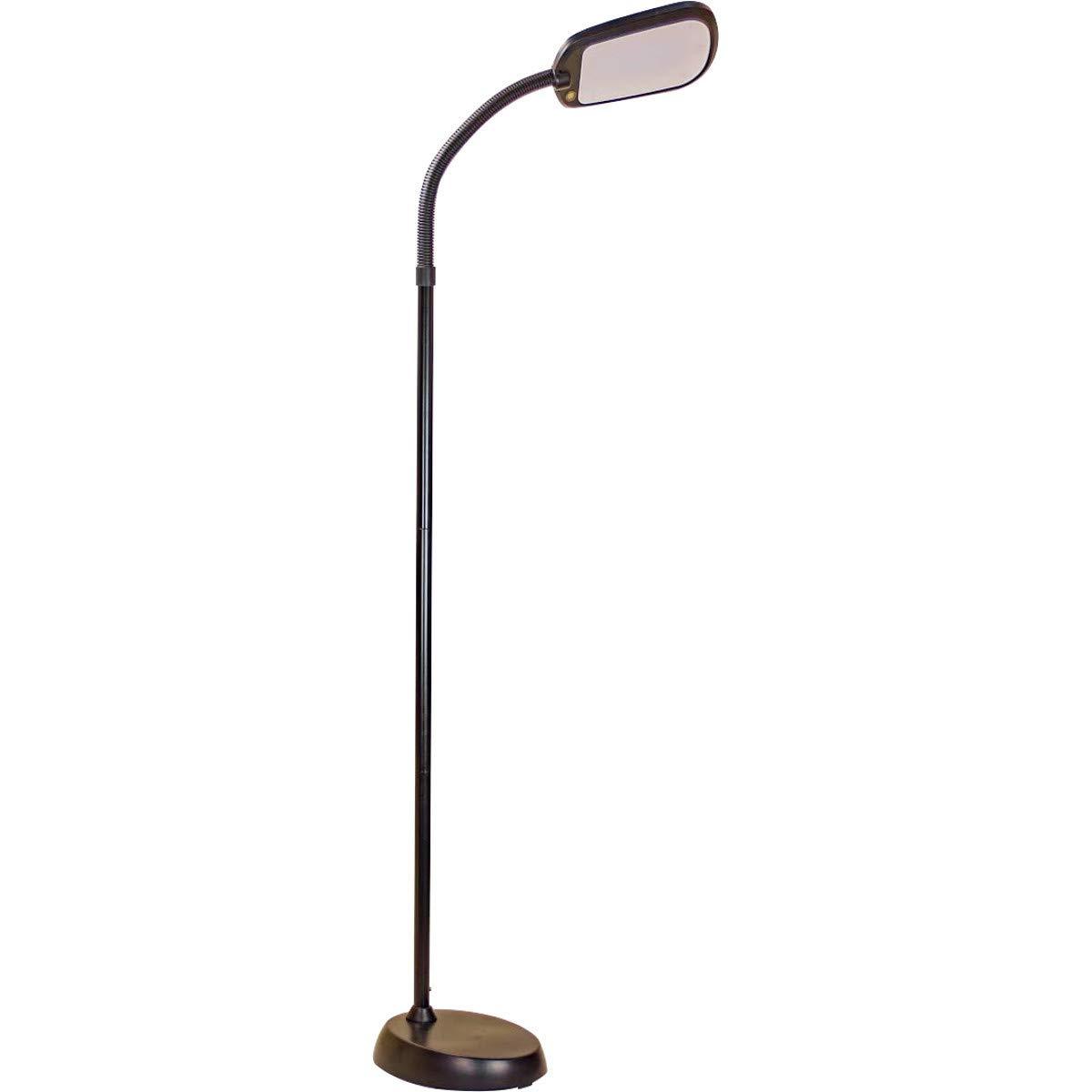 LED Floor Lamp Bright Reader Natural Daylight Full Spectrum  Black SLIMMER DESIGN