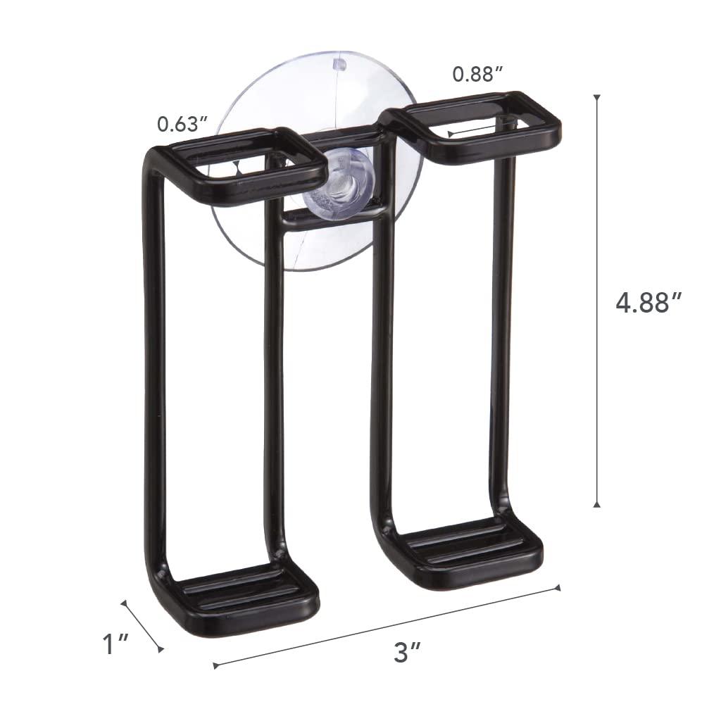 Yamazaki Home Tower Yamazaki Home Toothbrush Holder, Suction Cup Organizer For Bath, Steel, Water Resistant