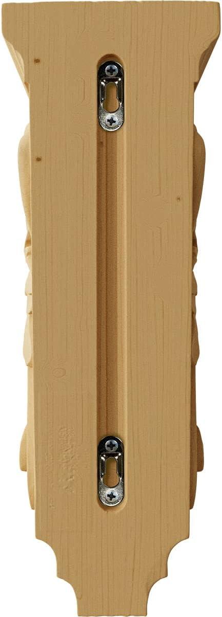 Large Acanthus Alder Wood Corbel 5"W x 7"D x 14"H