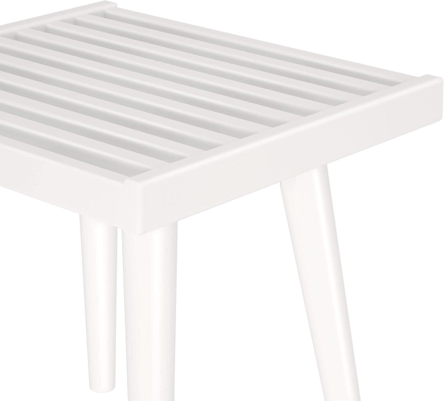 Plank+Beam Entryway Bench, Solid Wood End of Bed Bench for Bedroom, Hallway, Porch, 56.25”