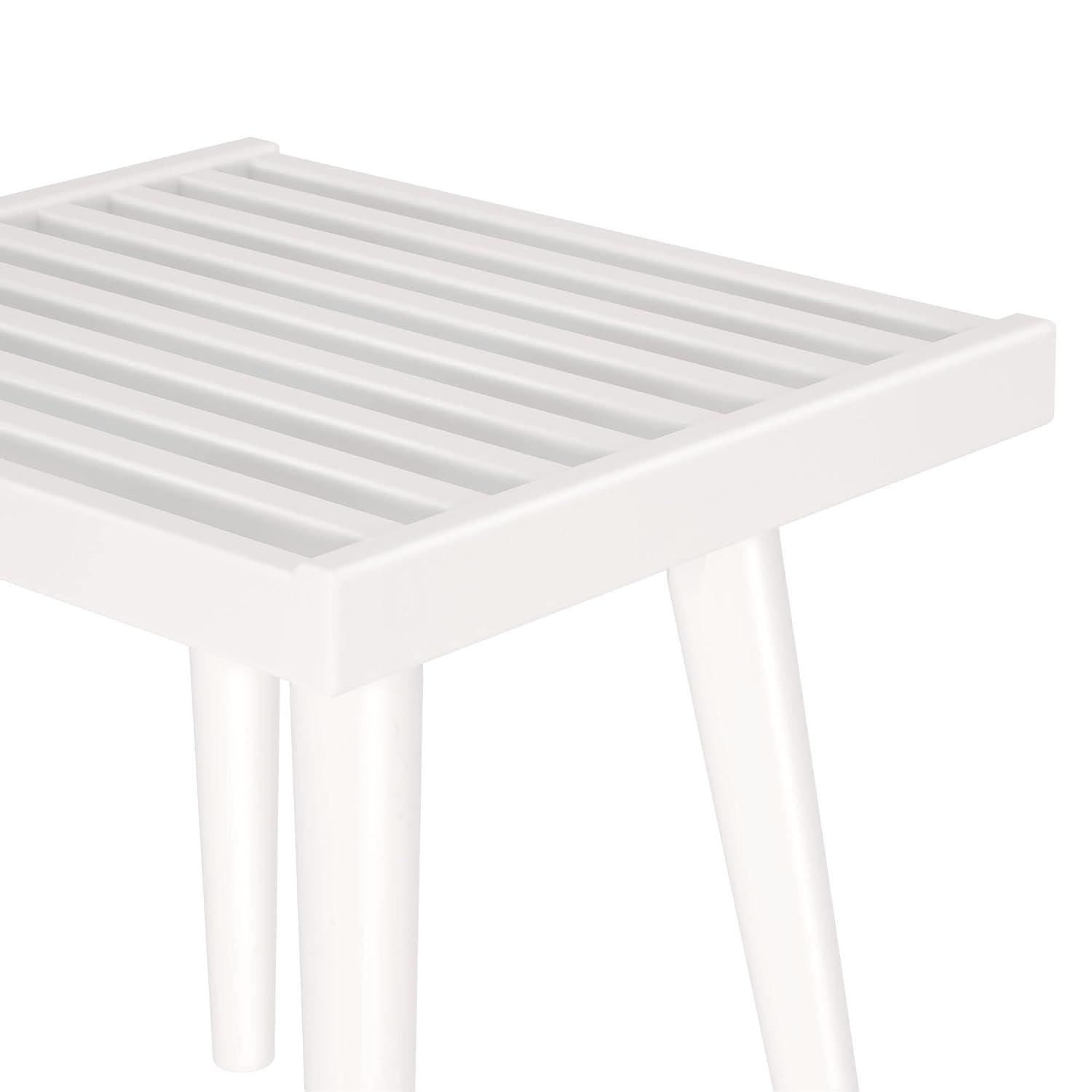 Plank+Beam Entryway Bench, Solid Wood End of Bed Bench for Bedroom, Hallway, Porch, 56.25”