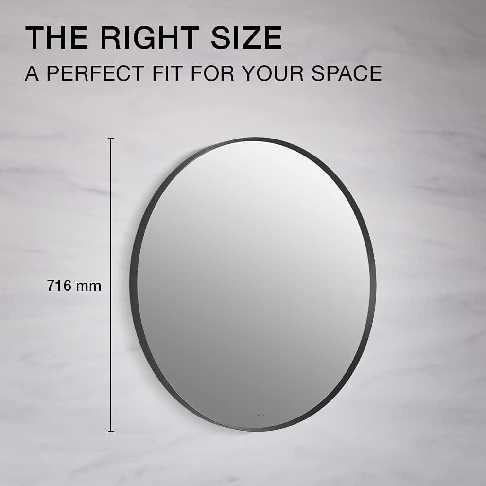 Essential Round Wall Mirror, Bathroom/Vanity Mirror with Frame