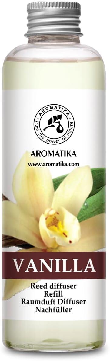 AROMATIKA Vanilla Essential Oil Alcohol Free 100% Pure Therapeutic for Diffuser, Humidifier, Aromatherapy, Sleep, Relax Room Air Fresheners Perfect Gifts - Vanilla Essential Oil 6.8oz