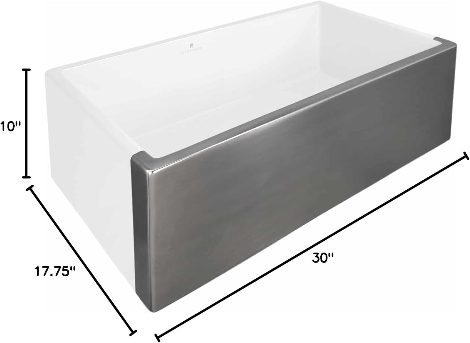 30" L X 17.75" W Farmhouse/Apron Kitchen Sink