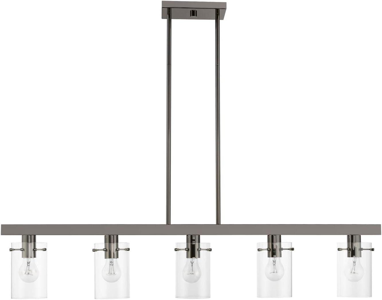 Livex Lighting Munich 5 - Light Chandelier in  Black Chrome