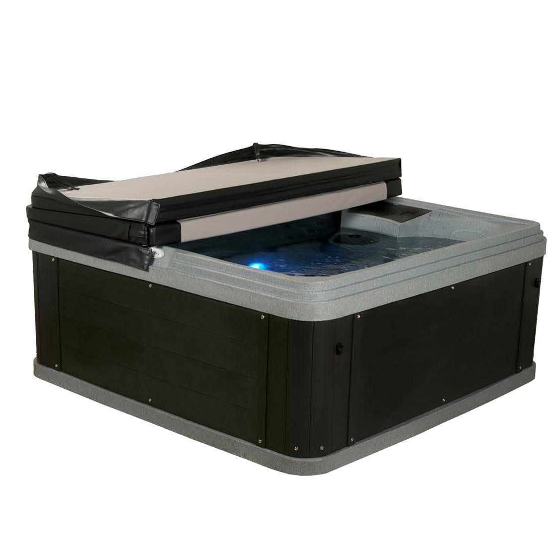 Aqualife® by Strong Spas® Ariana™ 6-Person 30-Jet Lounger Hot Tub Spa with Built-In Ice Bucket, 5 BHP 2-Speed Pump, LED Lighting, 4kW Stainless Steel Heater and Ozonator, Insulated Cover Included & Reviews | Wayfair