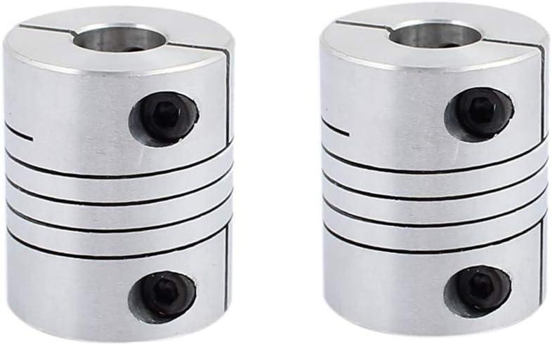 25mm Dia 10mm to 12mm Aluminum Alloy Spline Shaft Flexible Helical Coupling