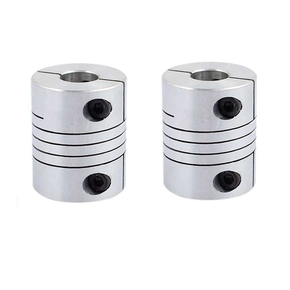 25mm Dia 10mm to 12mm Aluminum Alloy Spline Shaft Flexible Helical Coupling