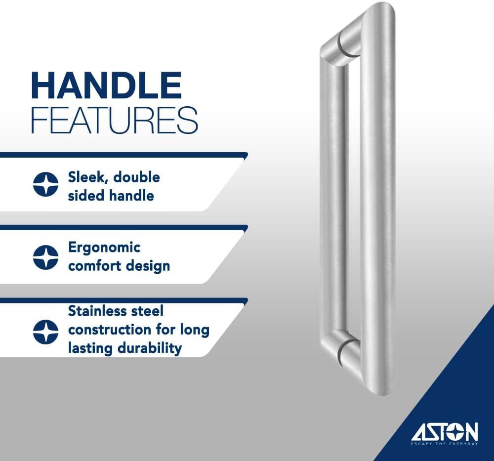 Belmore XL 51.25 - 52.25 in. W x 80 in. H Frameless Hinged Shower Door with Clear StarCast Glass in Matte Black