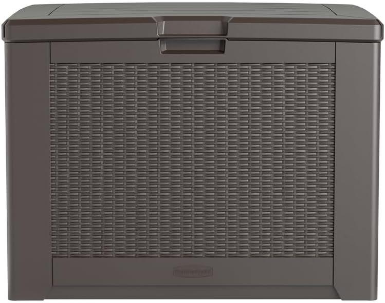 Rubbermaid Rubbermaid Deck Box, Medium, 74 Gallon, Brown