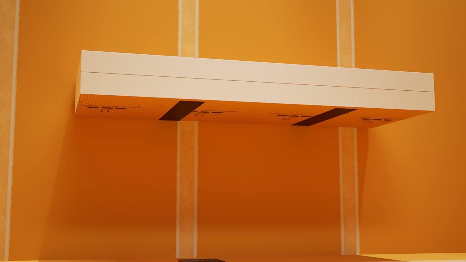 14 x 24 Orange XPS Floating Shower Bench Kit