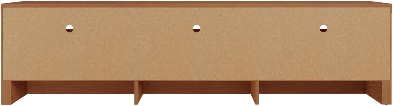 Sylvan TV Stand for TVs up to 60" Cream - Manhattan Comfort: Modern Media Console with Storage, Cable Management