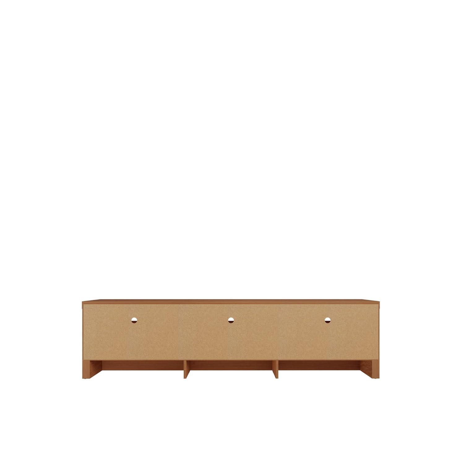 Sylvan TV Stand for TVs up to 60" Black - Manhattan Comfort: Modern Media Console with Cable Management & Storage