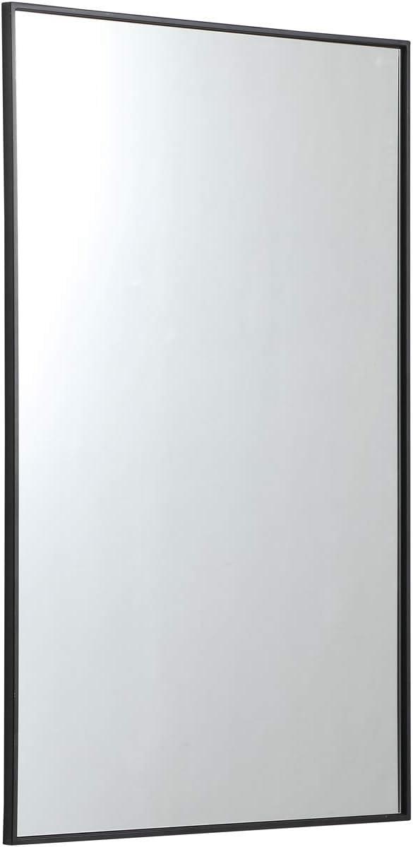 Metal frame rectangle mirror 30 inch in Black