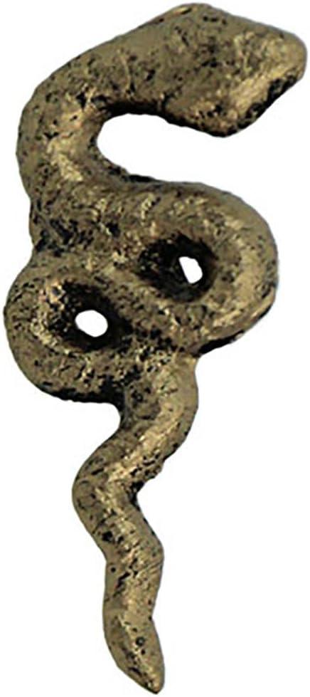 Zeckos Set of 6 Gold Gothic Snake Drawer Pulls - 2.25" x 1" - Cabinet Decor