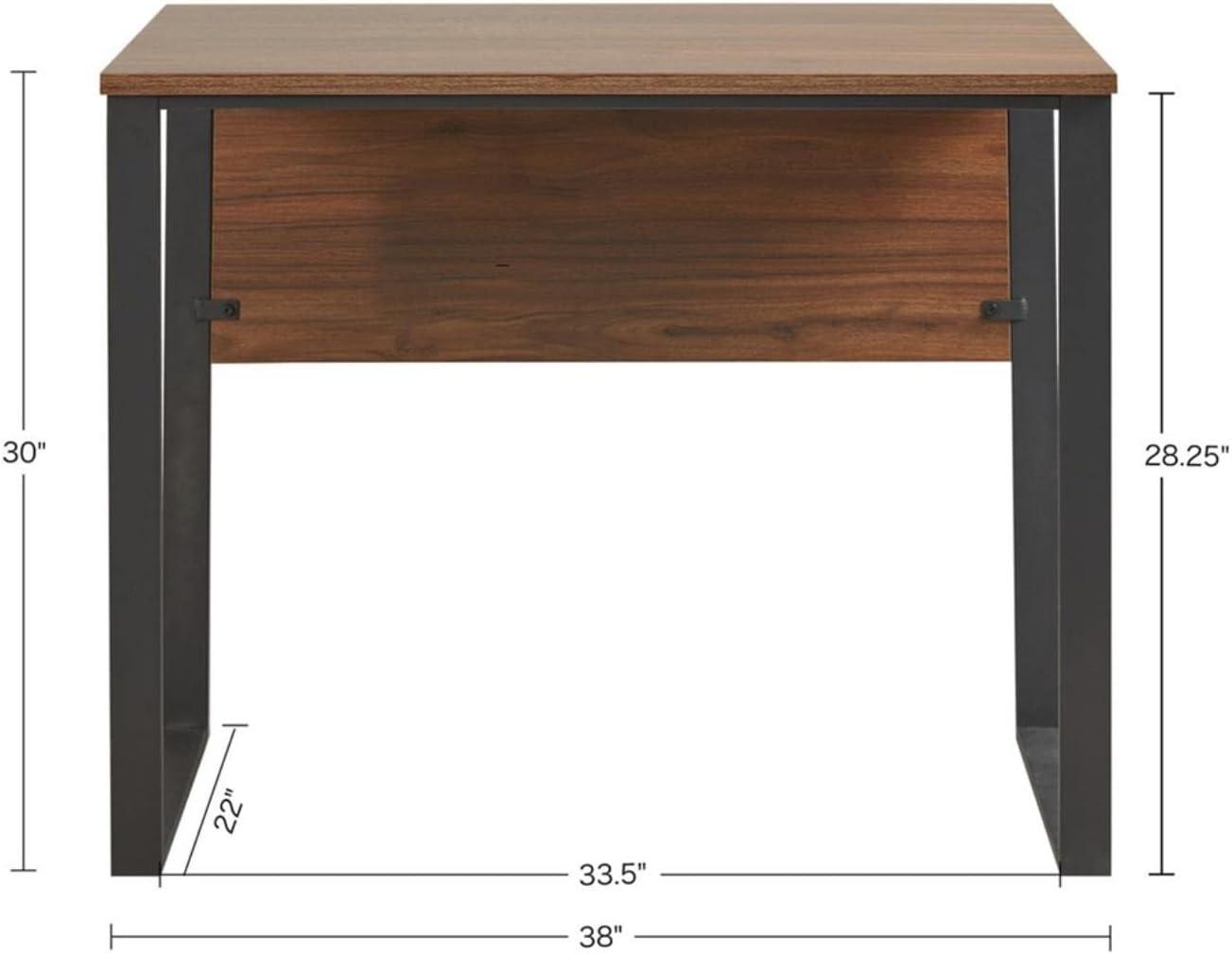 Carlyle Computer Desk With Metal Legs