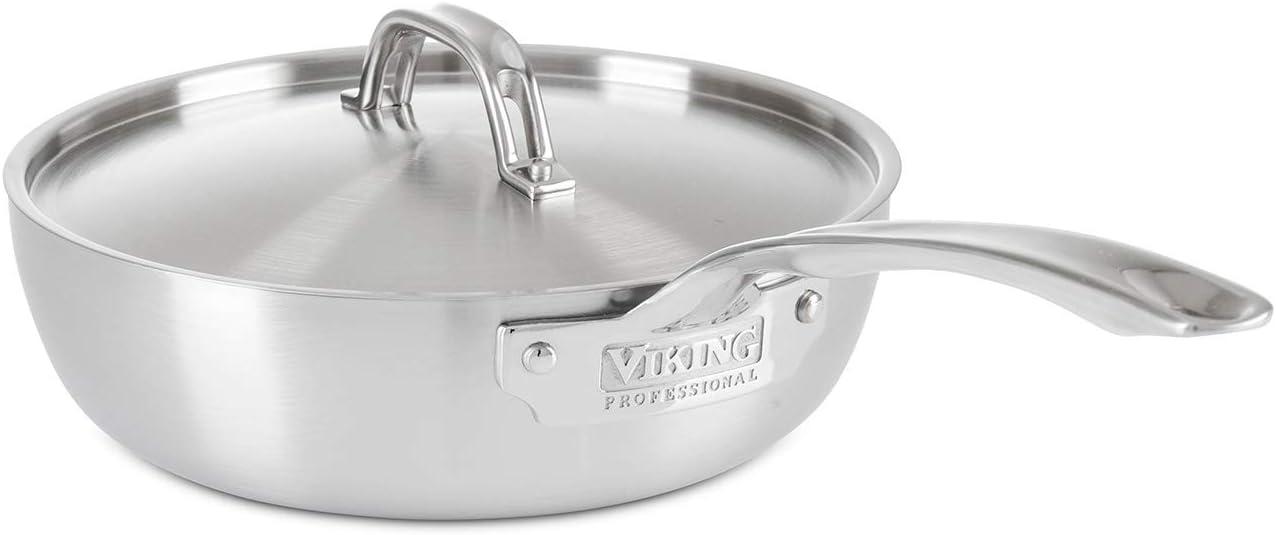 Viking Professional 5-Ply 3-Quart Saucier with Lid