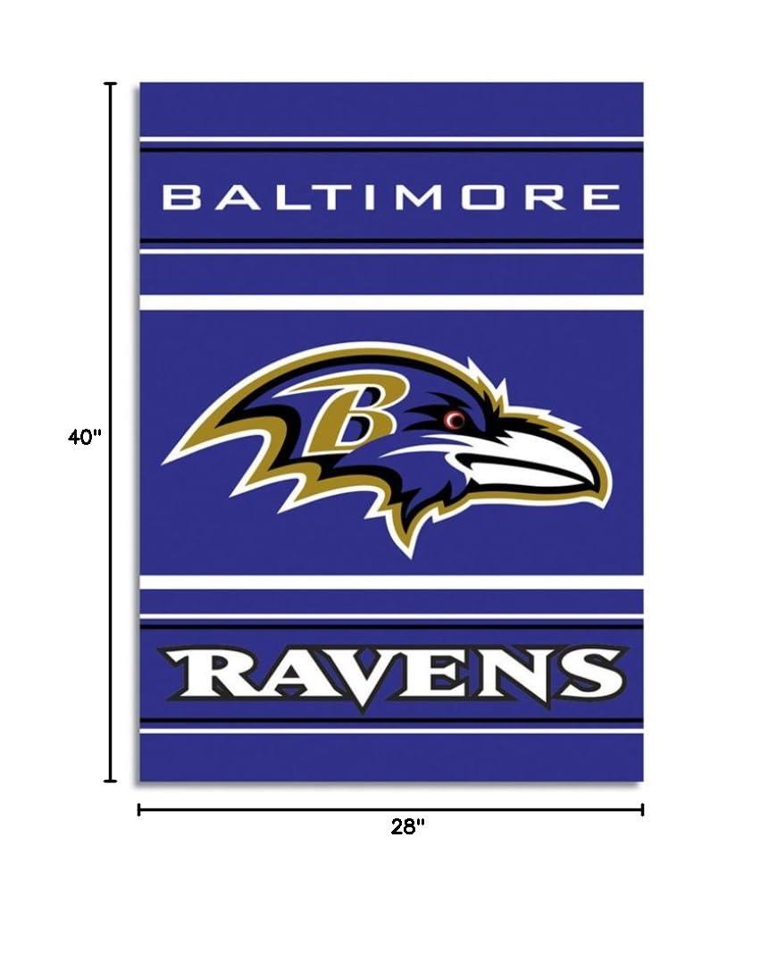 Baltimore Ravens 28" x 40" Multi-Color Polyester House Banner