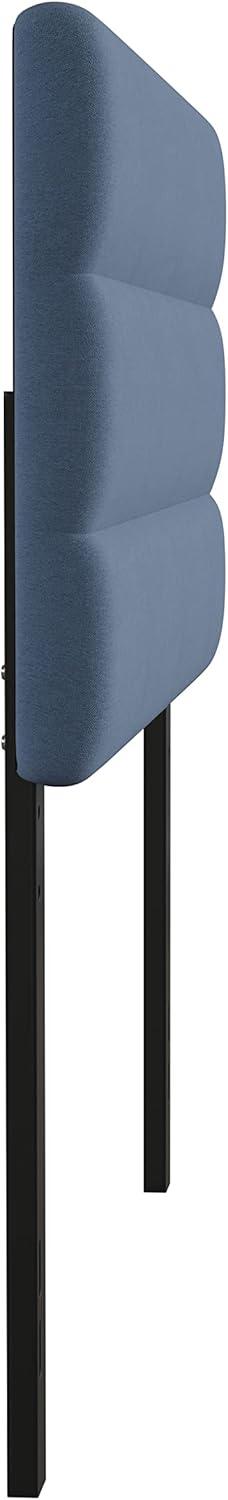 Flash Furniture Paxton Full Channel Stitched Fabric Upholstered Headboard, Adjustable Height from  44.5" to 57.25" - Blue