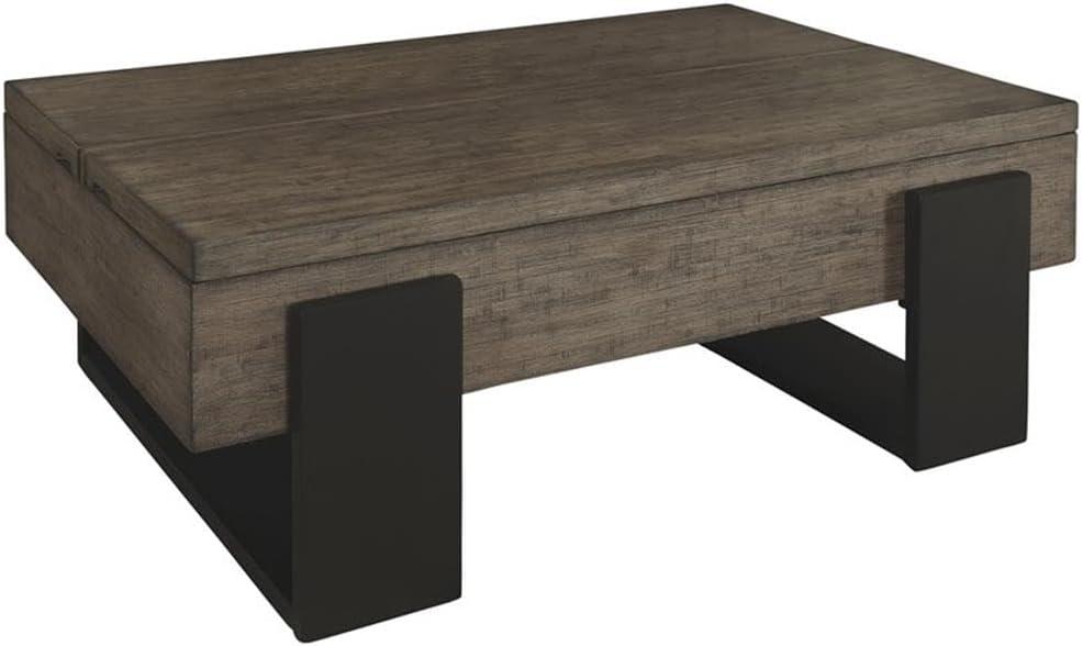 Progressive Furniture Winter Park Wood Lift-Top Cocktail Table in Brown/Black