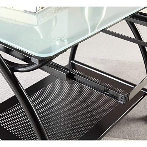 OSP Home Furnishings Newport Mobile File with Black Powder Coated Steel Frame