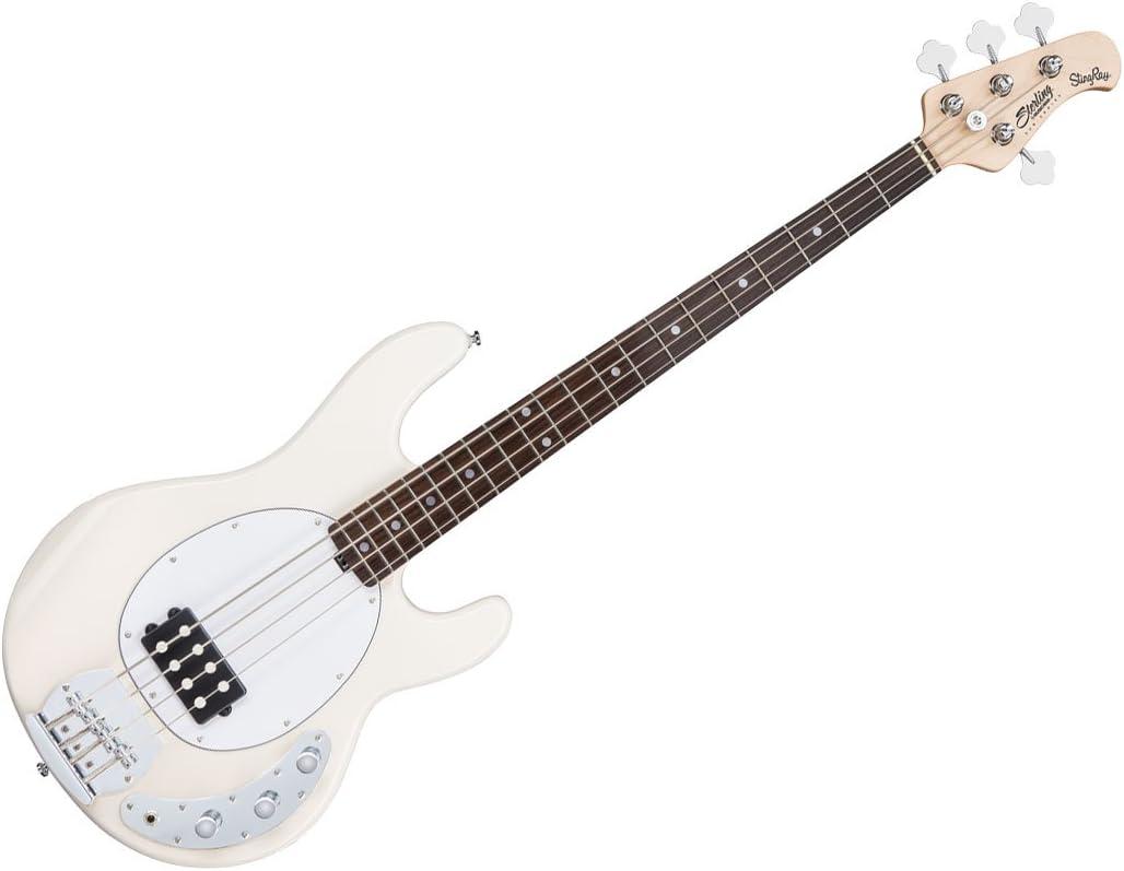 Sterling Vintage Cream 4-String Bass Guitar with Active Preamp