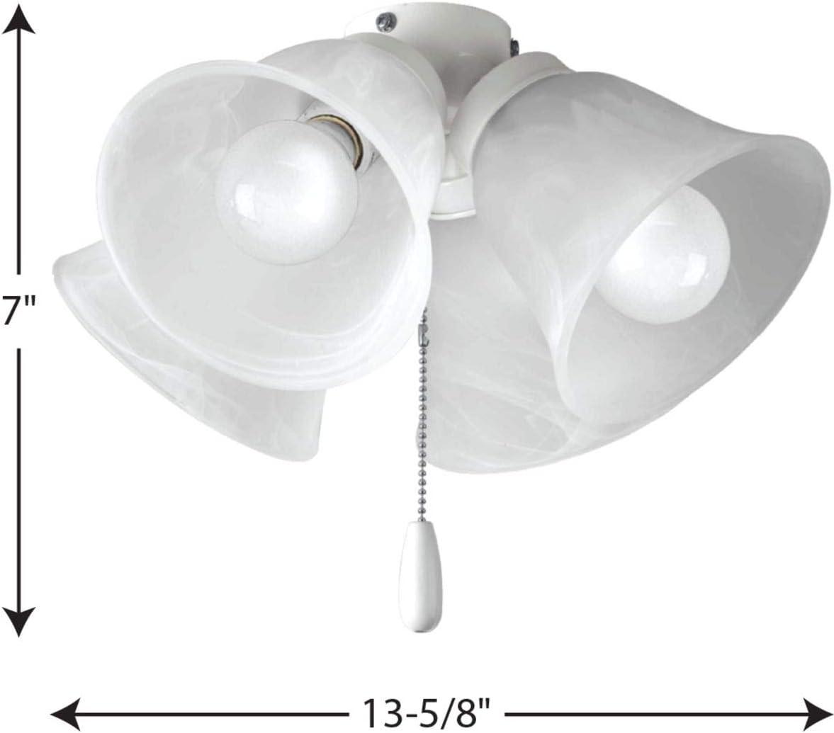 Progress Lighting - AirPro - 36W 4 LED Ceiling Fan Light Kit In Transitional