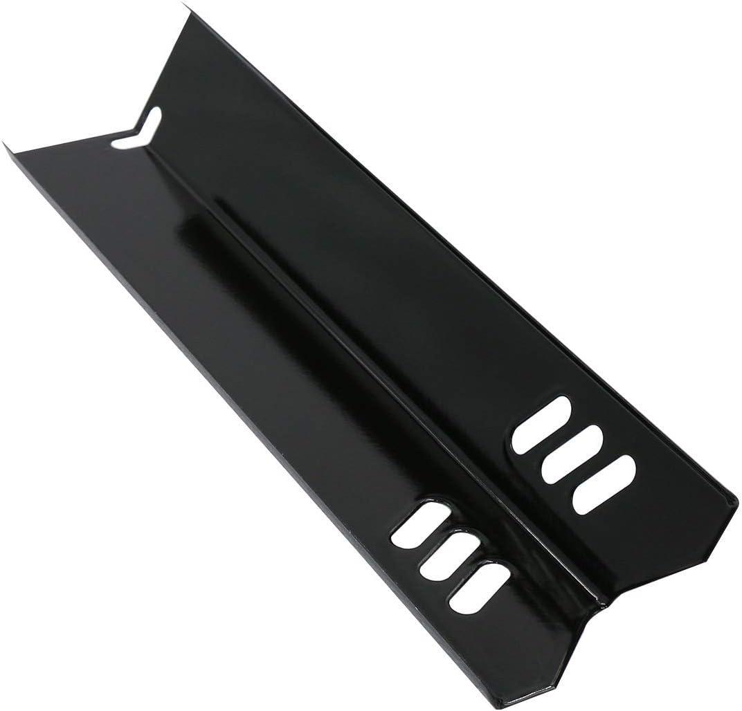 Unicook 15 Inch Grill Heat Plates for Dyna-Glo, Grill Burner Covers, Grill Parts Porcelain Heat Shields for Backyard, 4 Pack