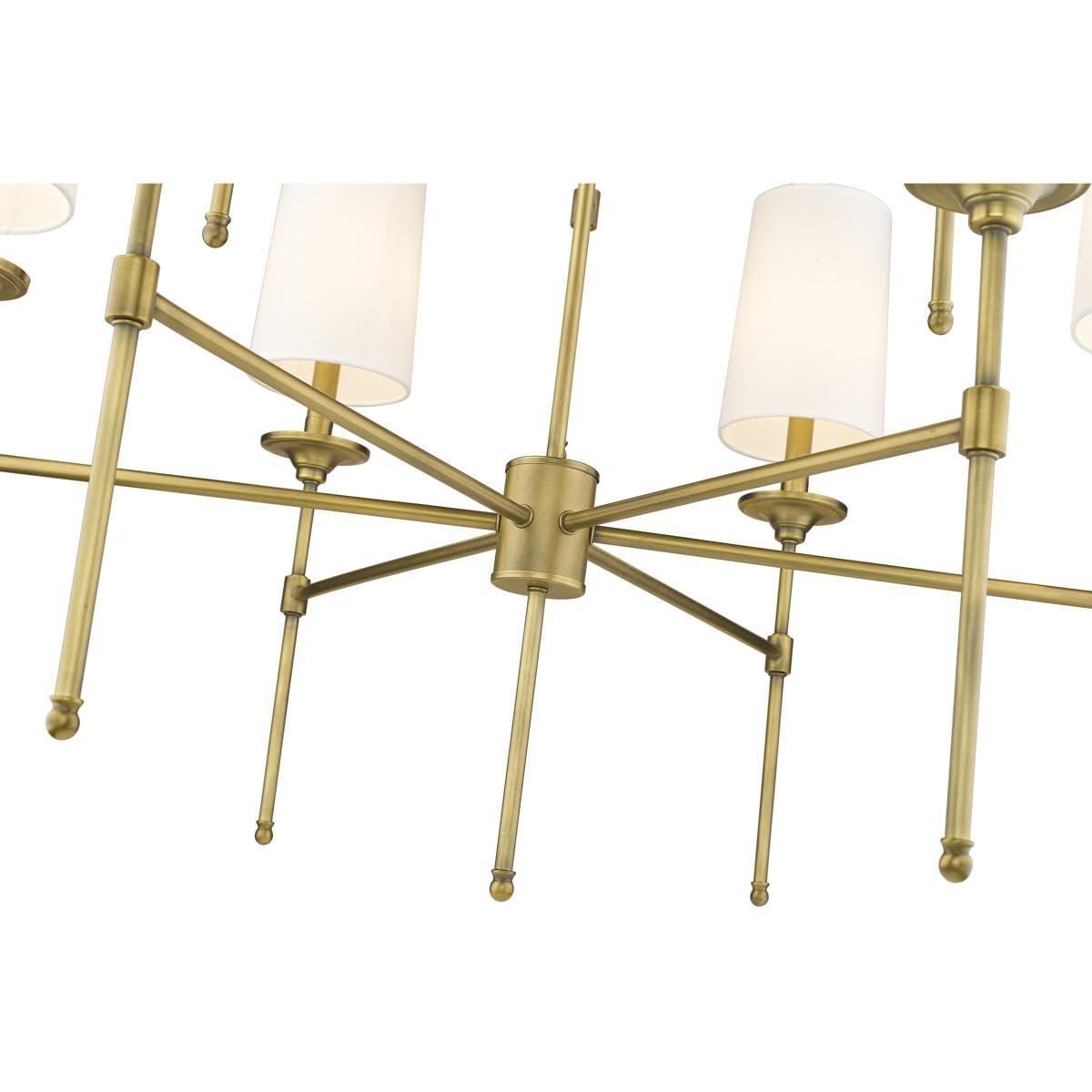 Z-Lite Emily 9 - Light Chandelier in  Rubbed Brass