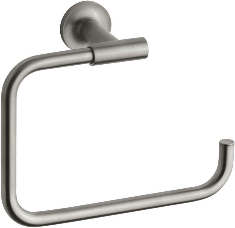 Vibrant Brushed Nickel Wall Mounted Towel Ring