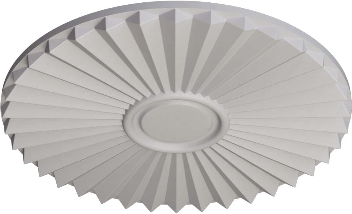 Ultra Pure White Hand-Painted Ceiling Medallion 19.75"