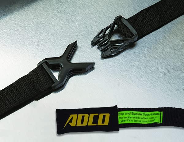 ADCO 36813 Designer Series Olefin HD Class C Motorhome Cover 23' 1" - 26' , Gray/White