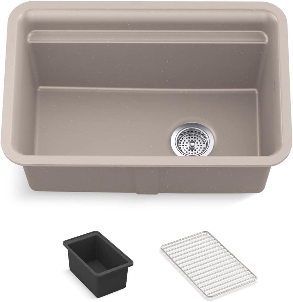 Cairn 27-1/2 in. X 18-5/16 in. X 12-5/8 in. Undermount Utility Sink