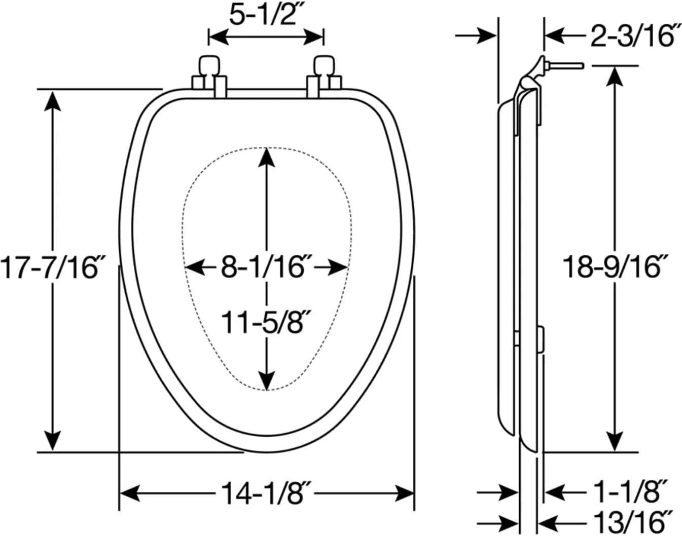 WGI-GALLERY Evening Campfire Oak Elongated Toilet Seat