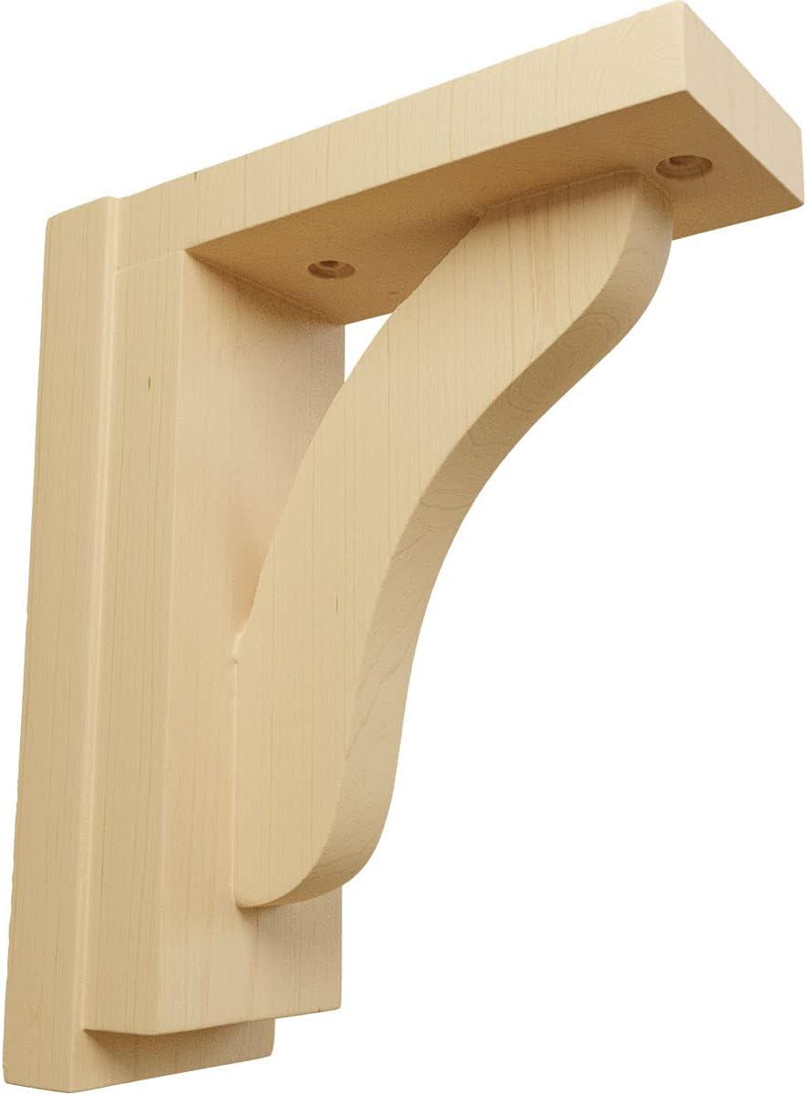 Ekena Millwork Reese H 2.5'' W D Wood Bracket / Corbel