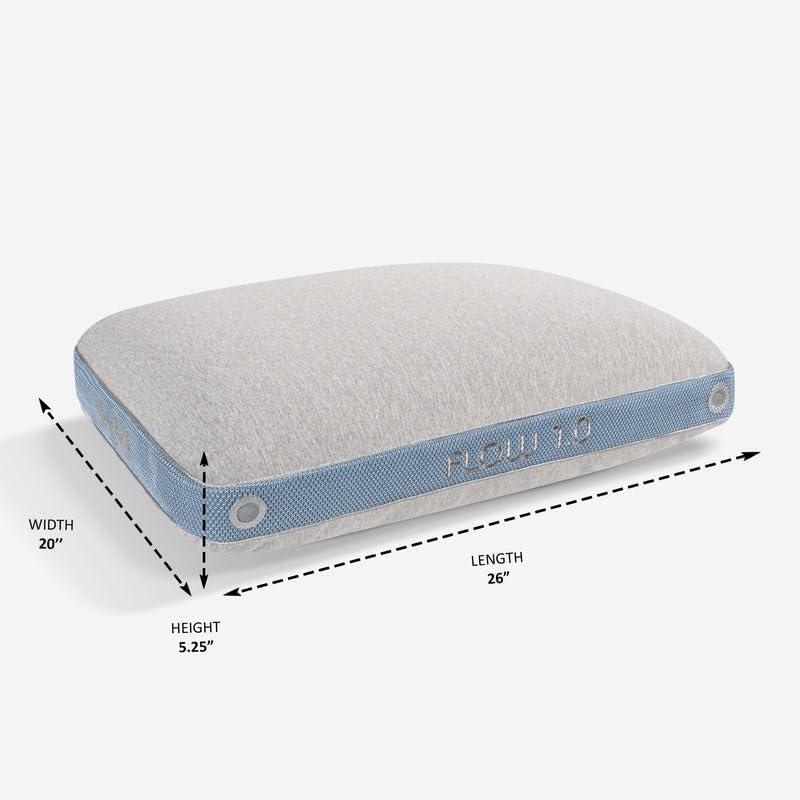 Bedgear Bedgear Flow Performance Pillow - Breathable Bed Pillow - Medium - Washable Cover