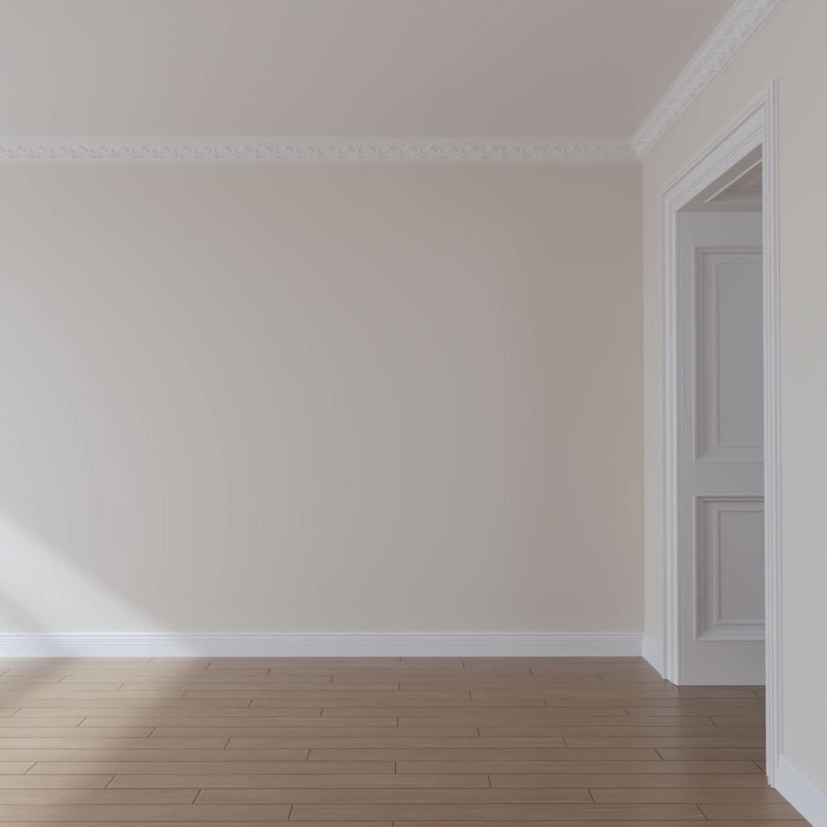 Ekena Millwork 4 1/2"H x 3 1/4"P x 5 1/2"F x 94 1/2"L Devon Crown Moulding