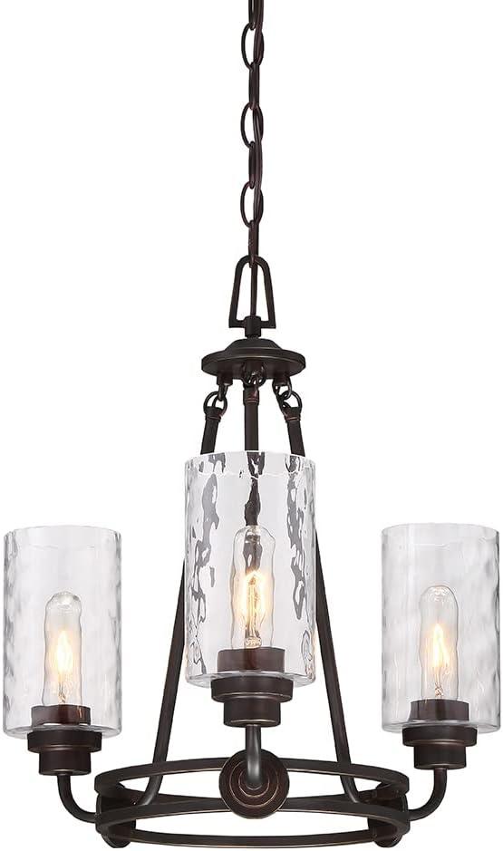 Designers Fountain - Gramercy Park - Three Light Chandelier-Old English Bronze